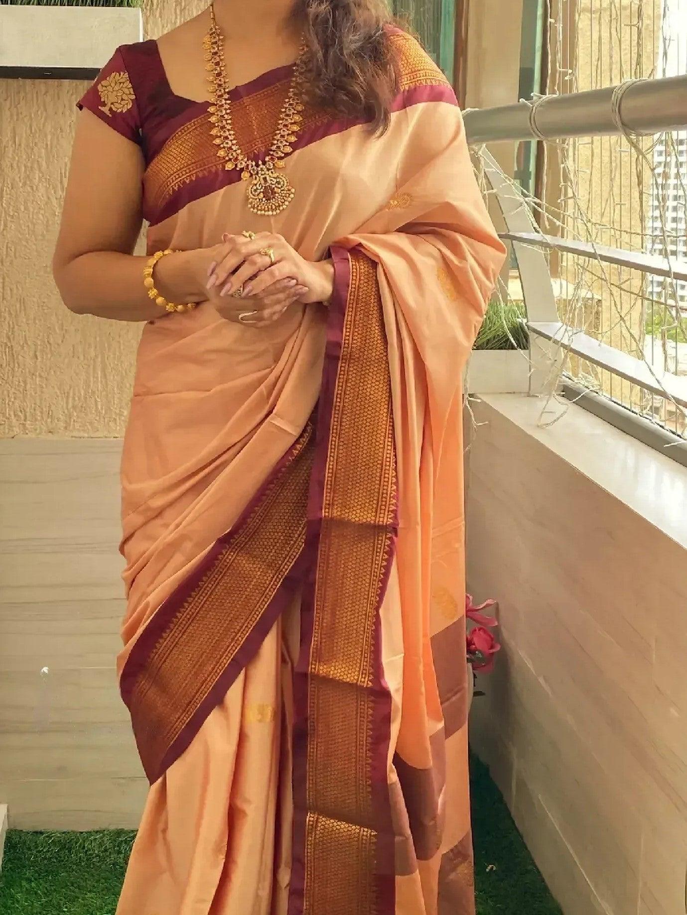 Sico silk cotton saree - Indiakart Boutique