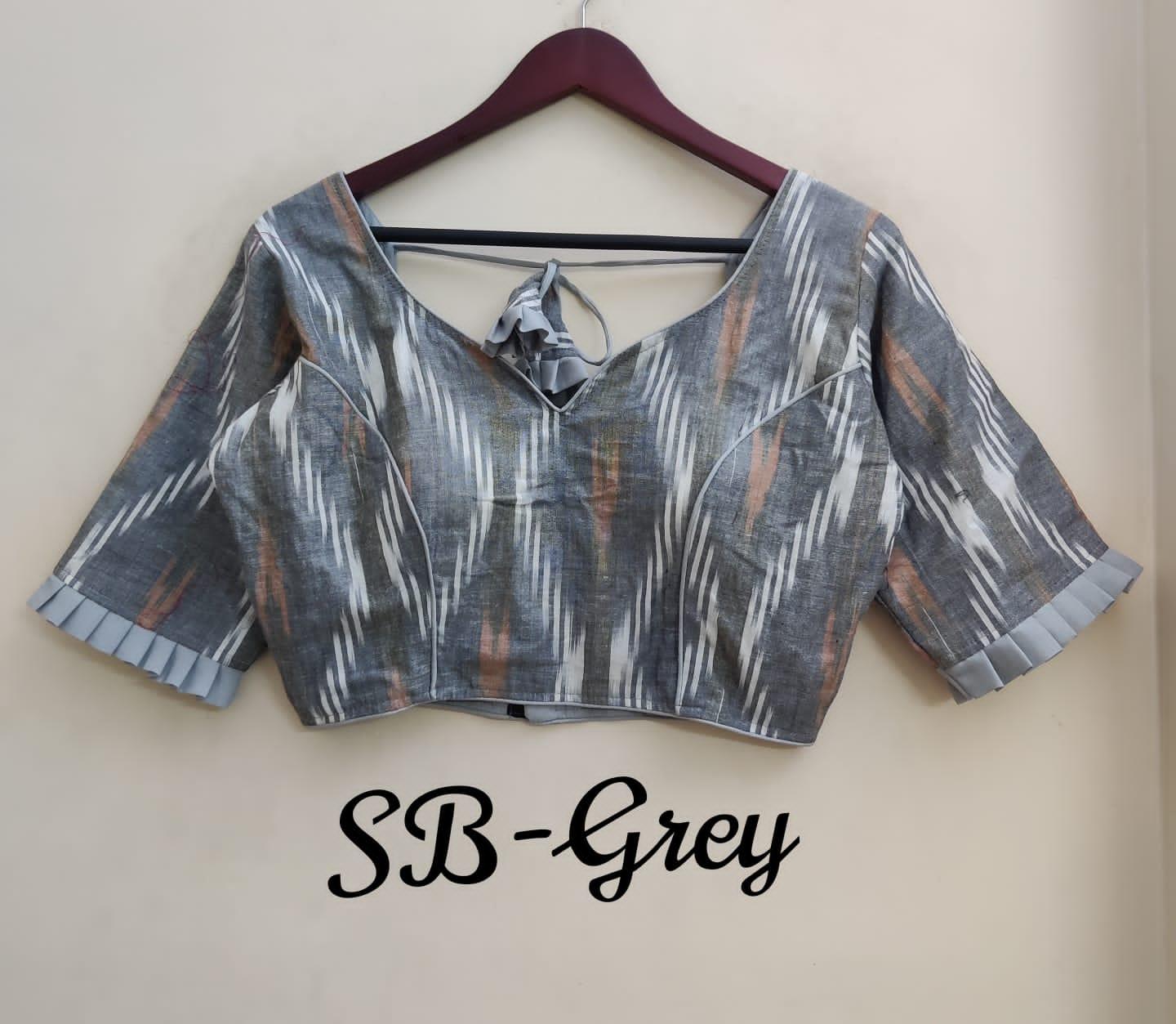 Trendy ikkat cotton blouses - Indiakart Boutique