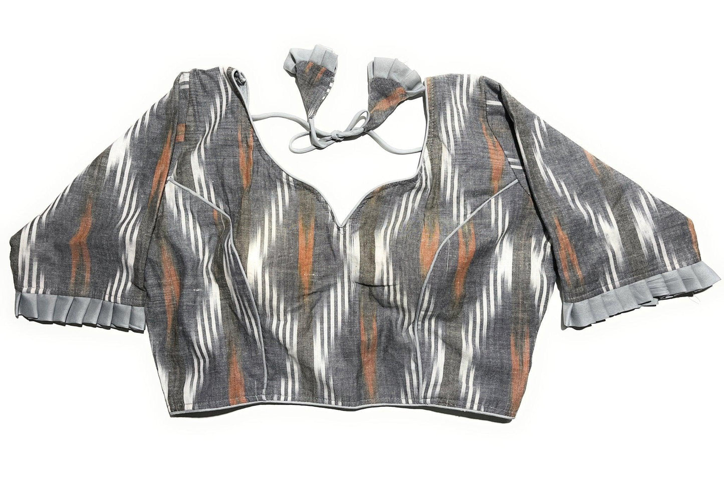 Trendy ikkat cotton blouses - Indiakart Boutique
