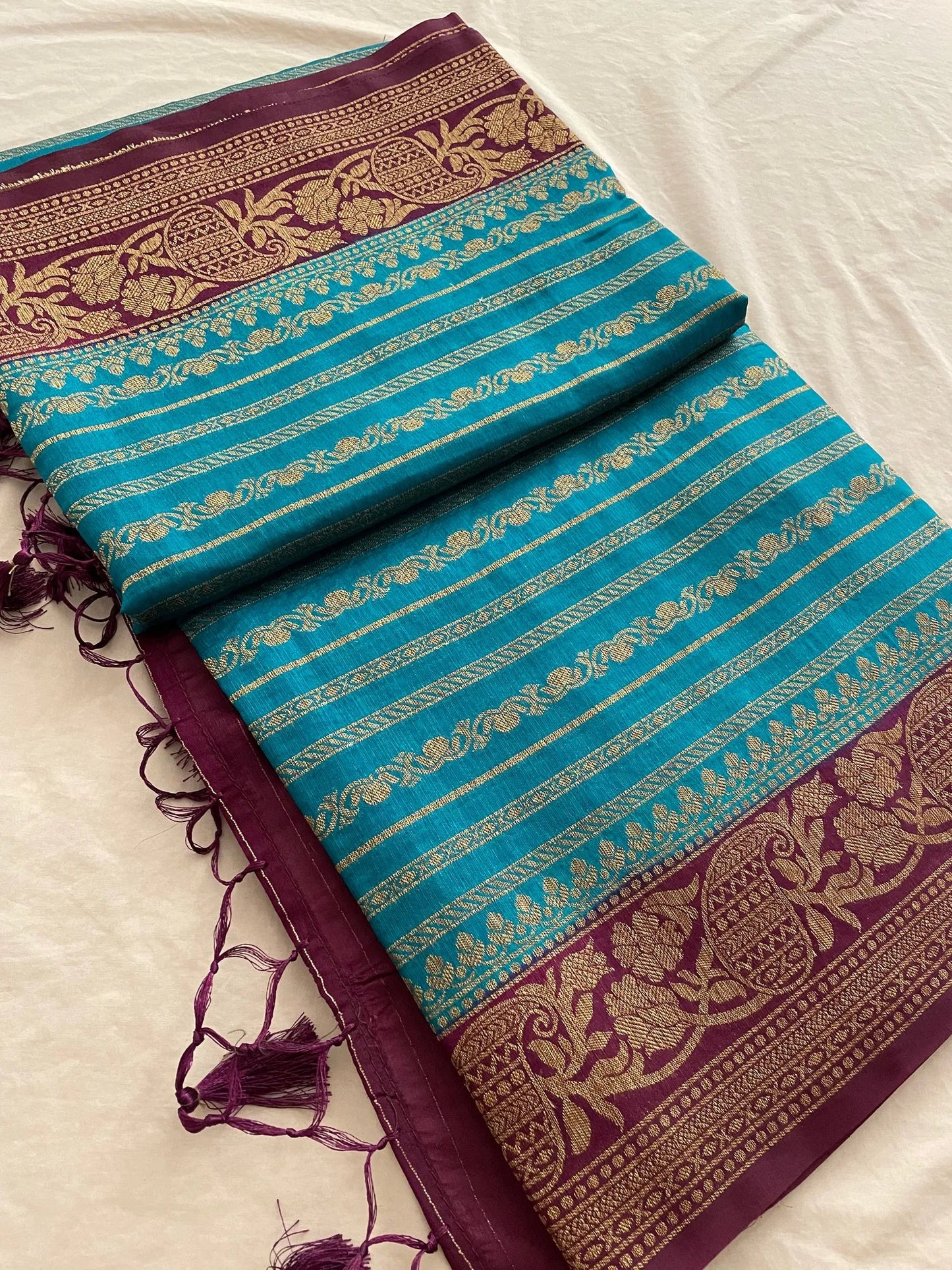 Tussar soft silk saree - Indiakart Boutique