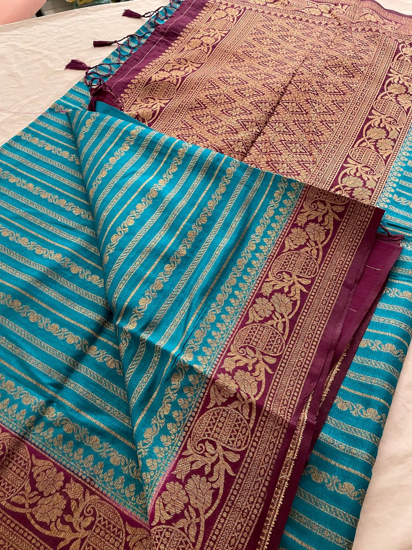 Tussar soft silk saree - Indiakart Boutique