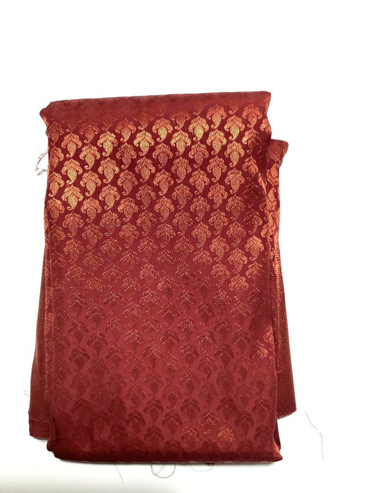 Art silk saree maroon - Indiakart Boutique