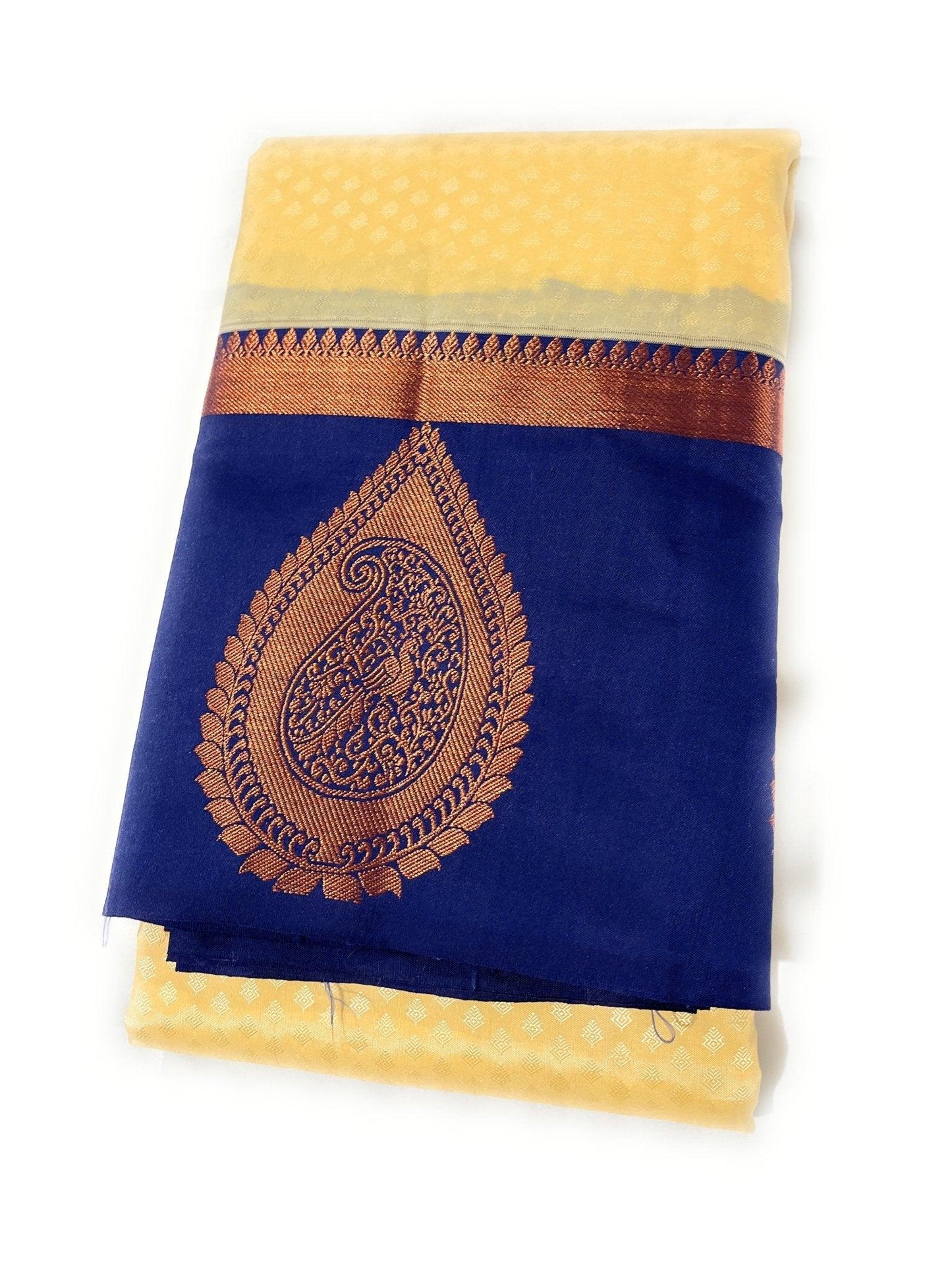 Kanchipuram pure soft silk saree - Indiakart Boutique