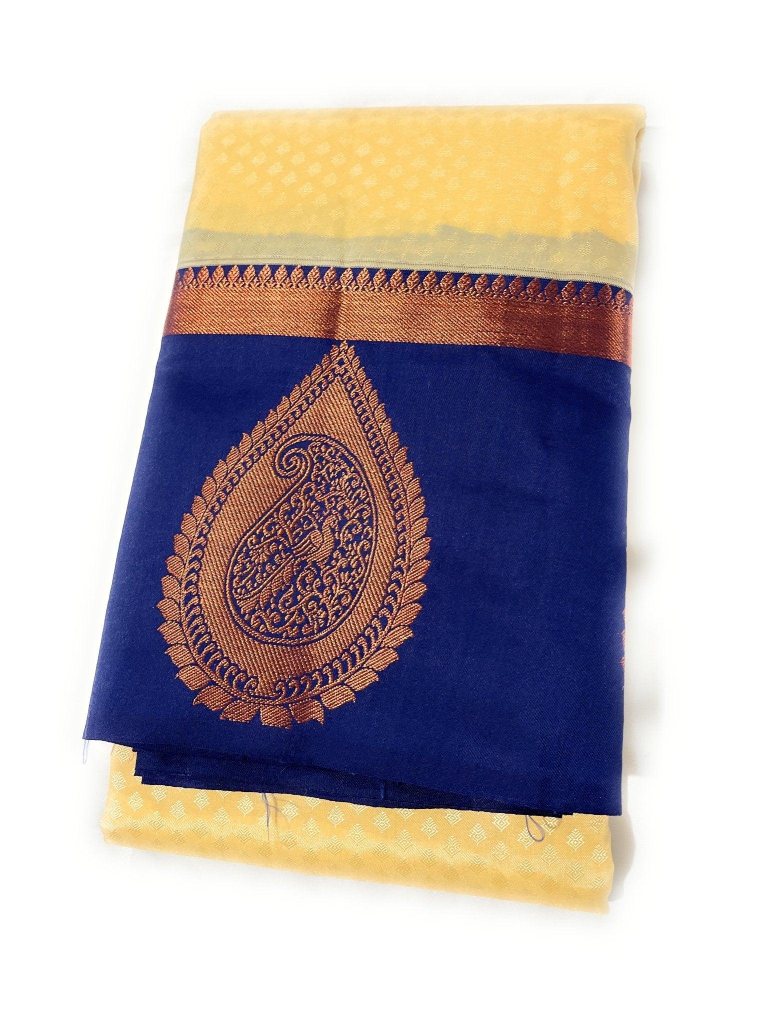 Kanchipuram pure soft silk saree - Indiakart Boutique