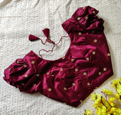 Taffeta silk blouse - Indiakart Boutique