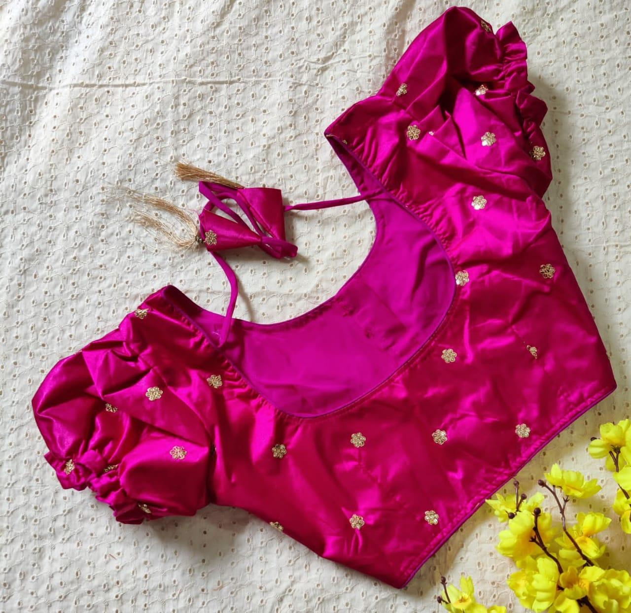 Taffeta silk blouse - Indiakart Boutique