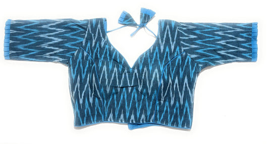 Trendy ikkat cotton blouses - Indiakart Boutique