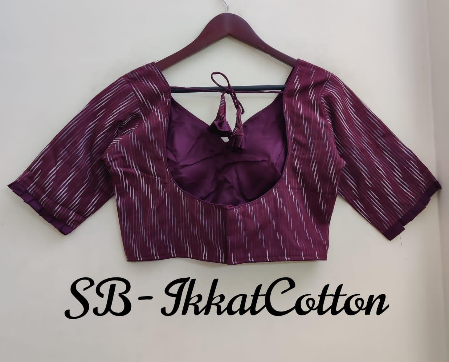 Trendy ikkat cotton blouses - Indiakart Boutique