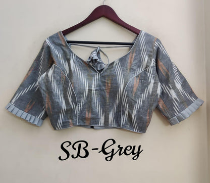 Trendy ikkat cotton blouses - Indiakart Boutique